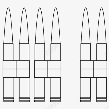 子弹武器效果图子弹弹药枪图标图标