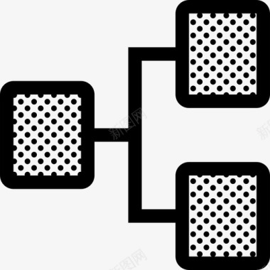 点地热水平图组织金字塔图标图标