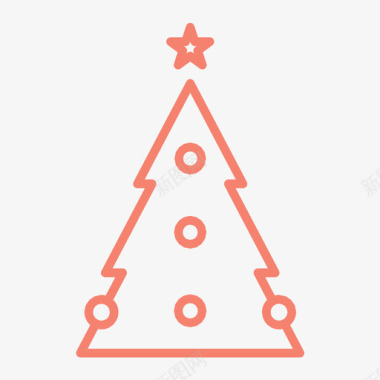 圣诞树庆典树林图标图标