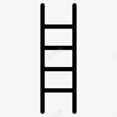 梯子攀爬提升图标图标