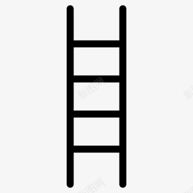 木板梯子梯子攀爬提升图标图标