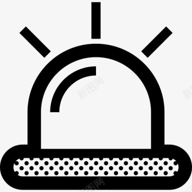 眩光点灯塔警报紧急情况图标图标