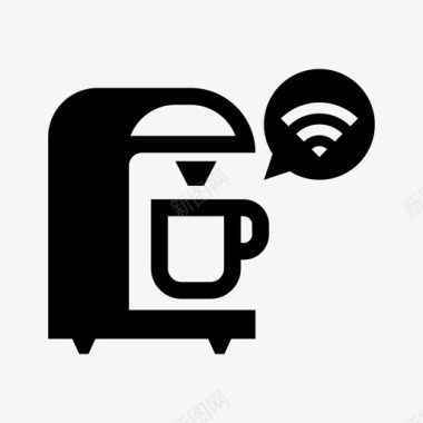 智能咖啡机互联网物联网图标图标