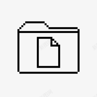 兰博基尼文件夹图标像素化文档文件夹文件夹文件图标图标