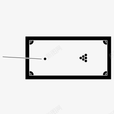 游戏台球台球桌台球娱乐图标图标