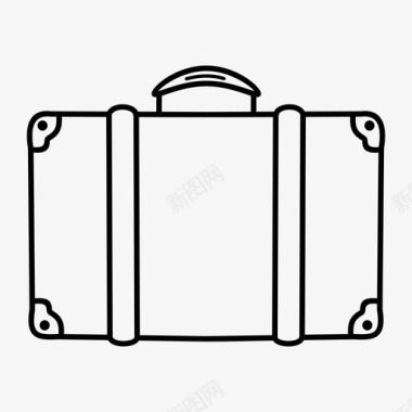 行李家庭度假旅行箱图标图标