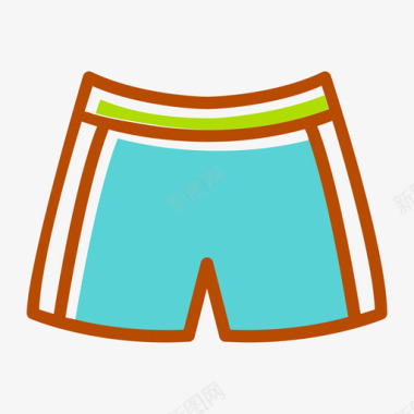 沙滩裤图标