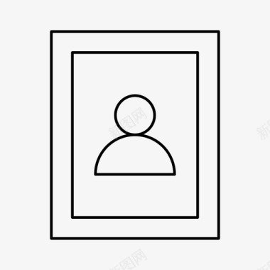 用户肖像相框人图标图标