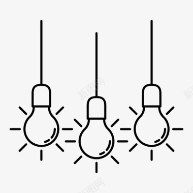 书本灯泡灯泡概念想法图标图标