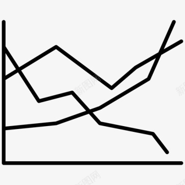 坐标统计图统计图表回归图标图标