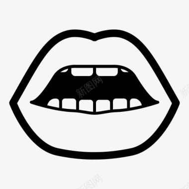嘴巴嘴巴嘴唇感觉图标图标