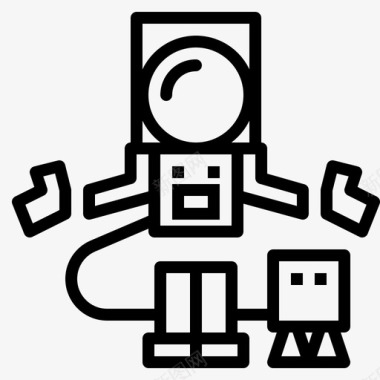 太空服宇航员图标图标