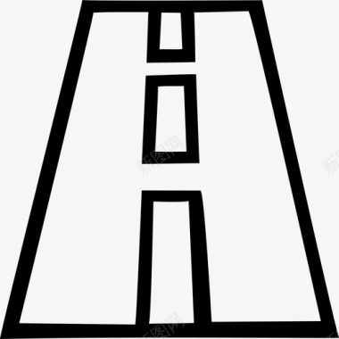 公路车道道路图标图标
