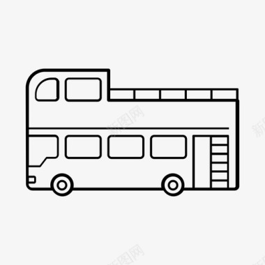 双层巴士巴士伦敦巴士图标图标