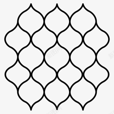 渔网几何装饰图案图标图标