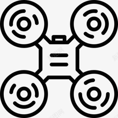 四足飞机未来科学技术图标图标