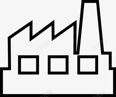 海报工厂素材工厂建筑工业图标图标
