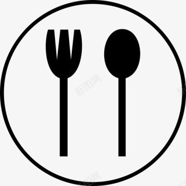 盘子餐盘热菜图标图标