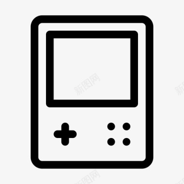 复古方形gameboy掌上游戏机复古图标图标