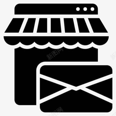 送货地址电邮广告电邮行销图标图标