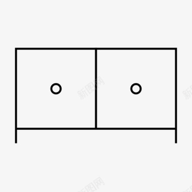 室内陈设免抠抽屉橱柜家具图标图标