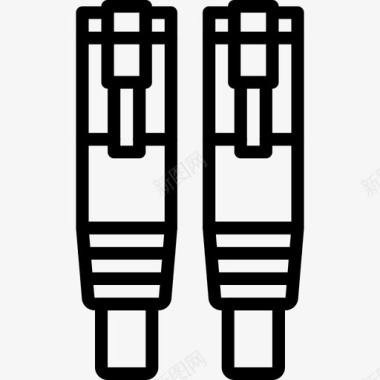 只是概述以太网电缆组件计算机图标图标