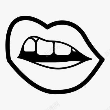 嘴巴嘴巴嘴唇感觉图标图标