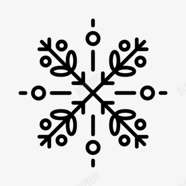 雪花北极雪晶图标图标