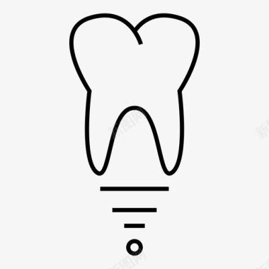 种植花生牙科种植医疗图标图标