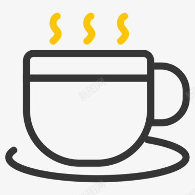 可爱咖啡杯咖啡杯子图标