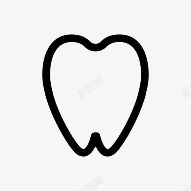 牙齿器官图标图标