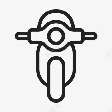 轻便摩托车自行车车头图标图标