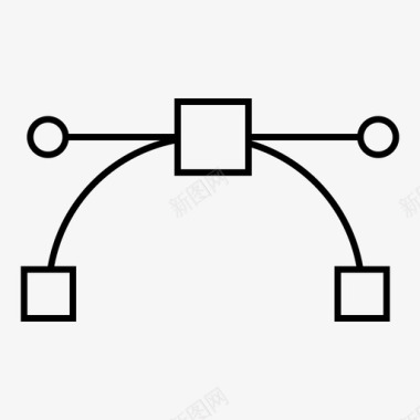 点地热锚贝塞尔点图标图标