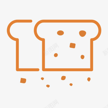 单色梅花bread图标
