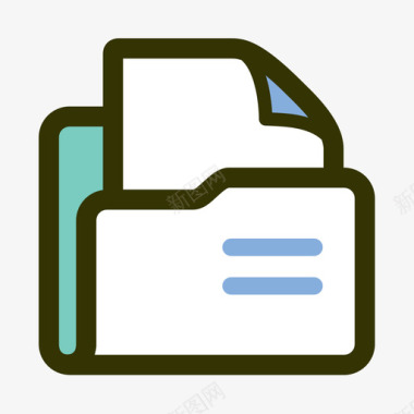 色块撒花色块－文件图标