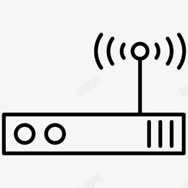 调制解调器接入点网络图标图标