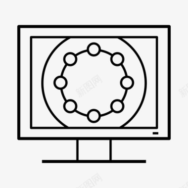 打造未来量子计算机计算未来图标图标