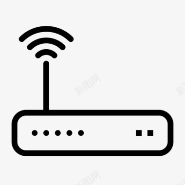 家庭用电无线路由器互联网调制解调器图标图标