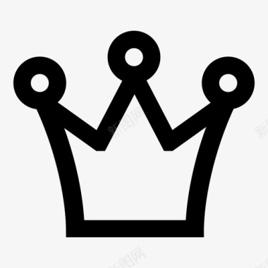 王冠童话王冠幻想图标图标