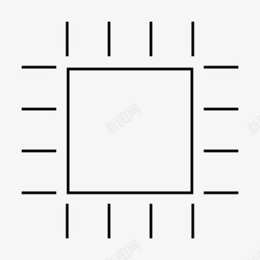 处理器硬件图标中央用户接口中央处理器图标图标