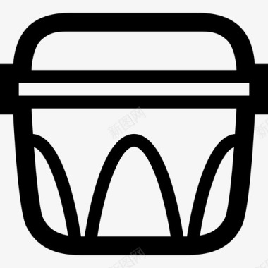 储藏室特百惠容器厨师图标图标
