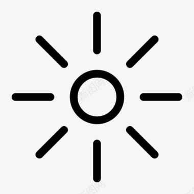 太阳烈日阳光图标图标