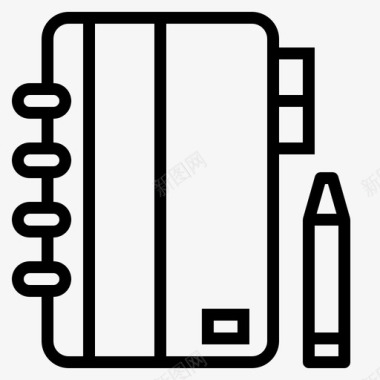 吊签议程地址簿书签图标图标