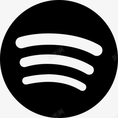 公证徽标Spotify大徽标音乐扩展用户界面图标图标