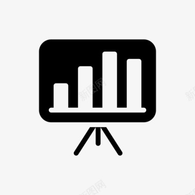企业计划图表图表图板演示图标图标