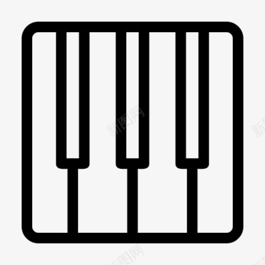 钢琴音乐家音符图标图标