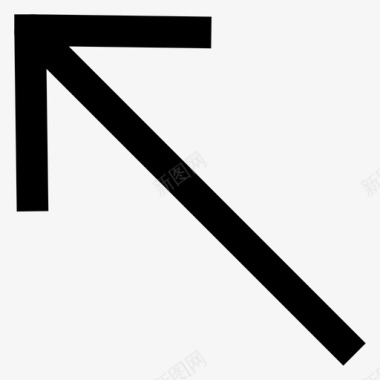 西北箭头方向图标图标