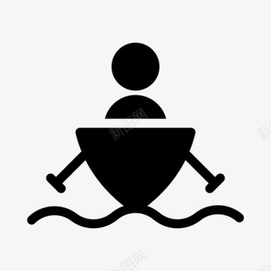 船游戏划桨图标图标