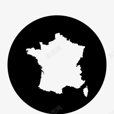 巴黎风光法国地图欧洲地图巴黎图标图标