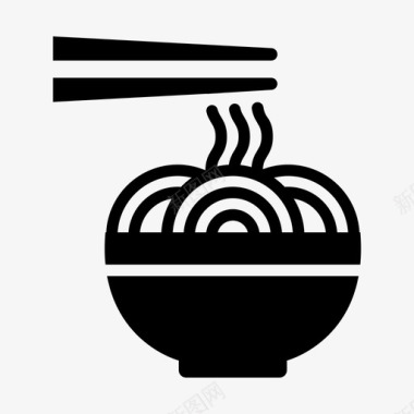 旅游logo拉面碗料理图标图标